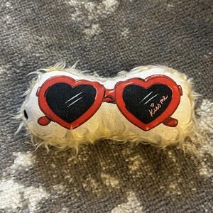 Bark Plush Fuzzy Sunglasses Squeak Toy
